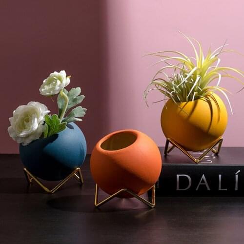 Decoration Miniature Model Flower Pots Desktop Decoration Flower Arrangement Nordic Ceramic Plants Container Fairy Garden Decors