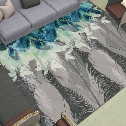 Forest Deer Area Rugs Large Anti Slip Landscape Floor Mats Trees Mountains Home Living Room Bedroom Carpet Print Doormat