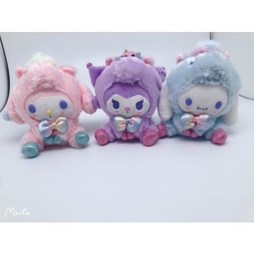 Cute Kuroml&Cinnamorol&Melod Plush Toy Keychain Birthday Present for a Child