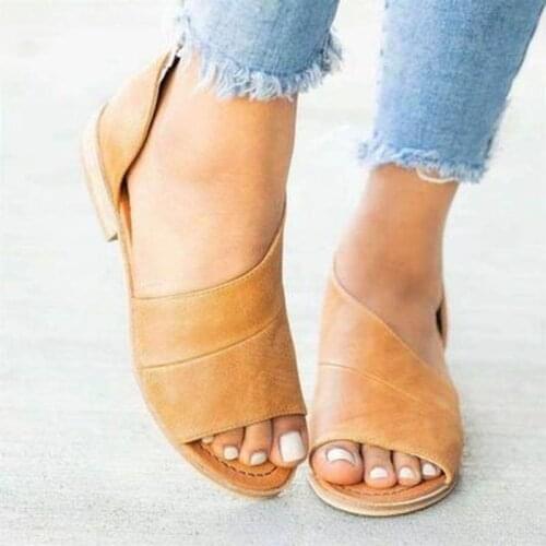 2021 Women Flat Sandals Female Fashion Gladiator Shoes Summer Comfortable Sandals Ladies Slip-on Party Office Shoes