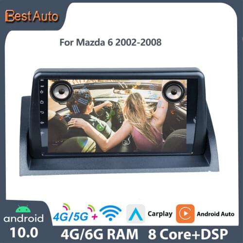 Sinosmart support BOSE 8 Core DSP48EQ 2G/4G IPS/QLED 2.5D screen car gps navigation multimedia radio player for Mazda 6 2002-08