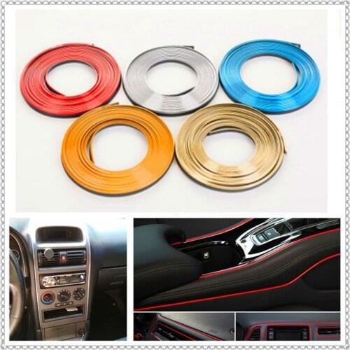 Car interior Decoration thread sticker Insert Strip for Peugeot 206 307 406 407 207 208 308 508 2008 3008 4008 6008 301 408