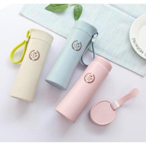 New Wheat straw cup green cup plastic cup drinking cup bathroom cup gargle cup coffee cup travel cup