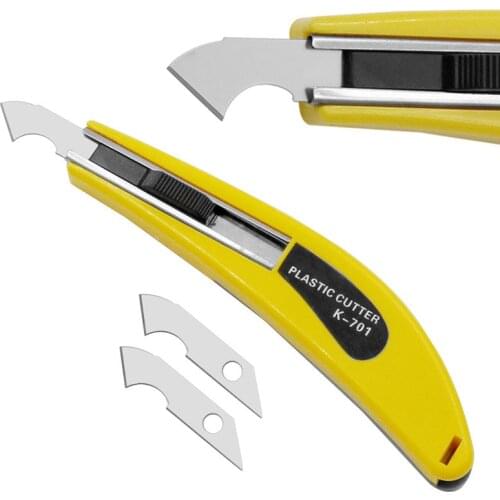 4pcs hook knife acrylic art knife sheet plexiglass cutting knife with 3 blades