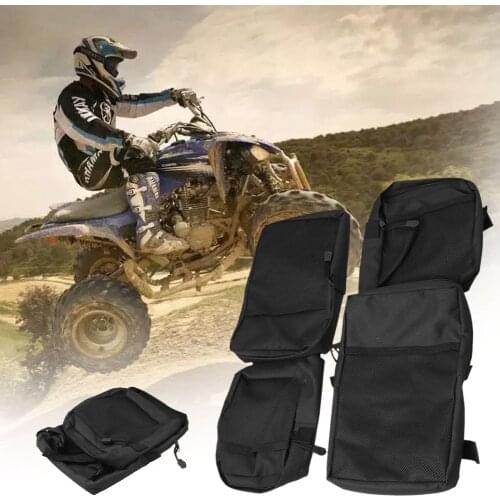 1PC 600D Oxford ATV Fender Bags ATV Tank Saddle Bags Organizer Storage Universal Rear Storage Bag for ATV Dirt Bike