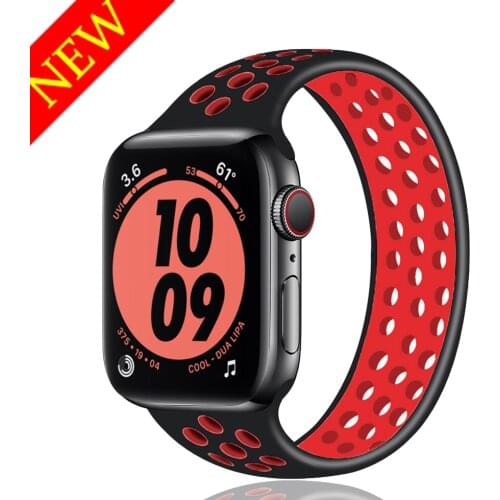 Solo Loop strap for Apple Watch Band 44mm 40mm iwatch band 38mm 42mm Elastic Silicone bracelet apple watch series 6 se 5 4 3