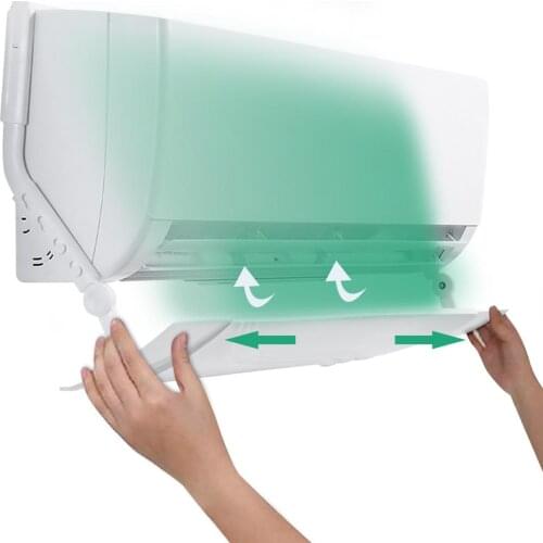 Anti Direct Blowing Retractable Air Conditioner Shield Cold Air Conditioner Wind Deflector Baffle Adjustable Air Guide Cover