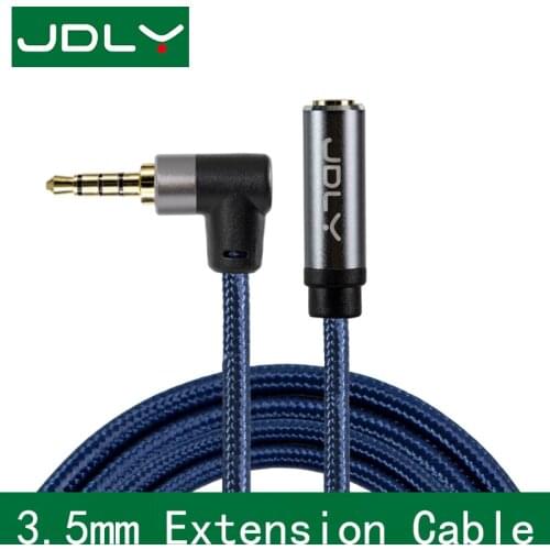 JDLY -Cable 3.5mm Jack AUX Audio Male to Female Extension Cable with Microphone Stereo 3.5 Audio Adapter Compatible for PC Headp
