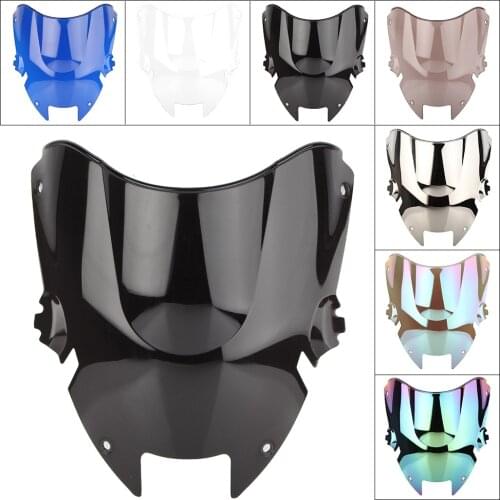 Motorcycle Windshield Street Bike Windscreen Screen Double Bubble Windproof For Honda Super Hawk 1000 VTR1000F 1997-2004 2005