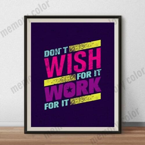 The Inspirational quotes Canvas painting Wall Art Picture Decor Poster For Study Room Home Decoration Frame Not Include