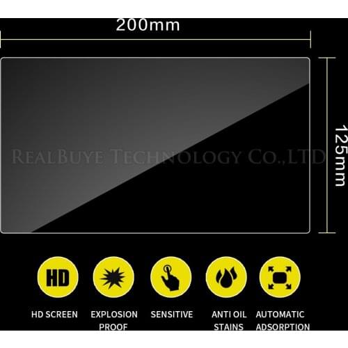 Tempered glass for Car GPS Navigation Multimedia Screen 200*125MM 200*132MM 202*151MM 204*111MM 204*140MM 205*105MM 206*131MM