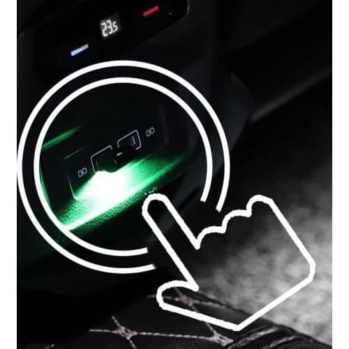 USB Car Light Button Control LED Decorative Lamp For BMW M F15 E46 E70 E71 E91 E92 E93 F20 F15 F13 M3 E34 X5 E53 E82