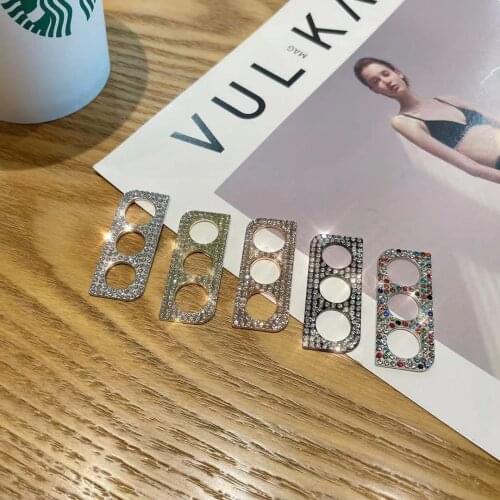 Diamond Camera Lens Protector Film Case For Samsung Galaxy S21 S21 Plus Glitter Crystal Len Protection Glass
