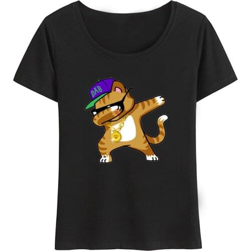 Summer Fashion Dabbing Pug T Shirt Women Funny High Quality TShirt Dabbing Unicorn/Cat/Zebra/Panda Tops Hip Hop Tees