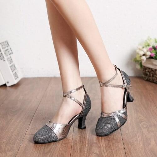 5cm/7cm Ladies Latin Dance Shoes Womans Ballroom Dancing Shoes Girls Outdoor Shoes Latin Shoes for Woman A248