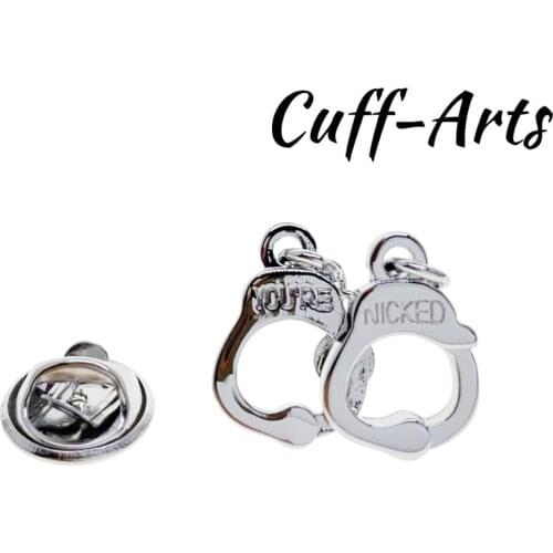 Lapel Pin Badges for Men Handcuffs Lapel Pin Brooches 2019 Classic Novelty Lapel Pin By Cuffarts P10341