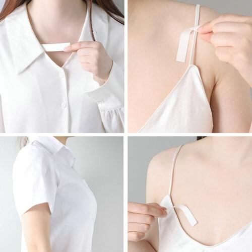 1pc Body Double Stickers Fixed Neckline Sided Clear Anti-light Chest Nipple Stickers Bride Invisible Stickers for Party Dress