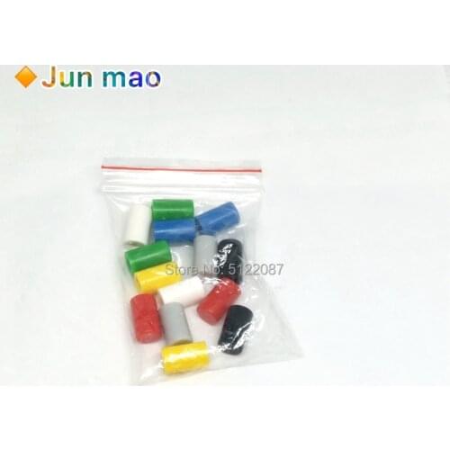 14PCS/Lot A04 round buttons cap for 8.5 * 8.5 / 8 * 8 Key Switch 6*10 Round plastic key cap Seven Color Each 2 Black Yellow Blue