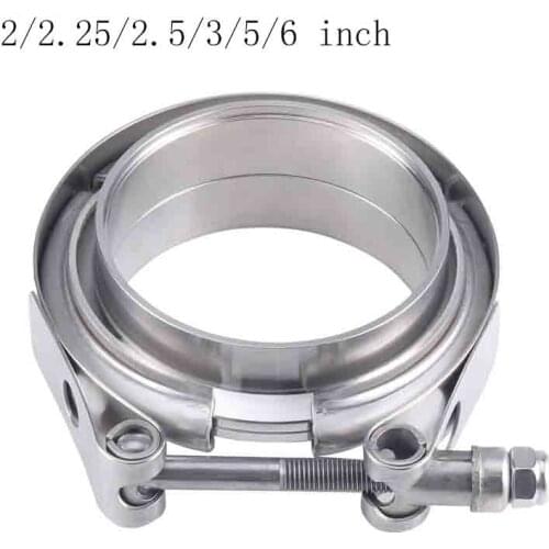 2/2.25/2.5/3/5/6 inch Stainless Steel V-band Clamp Male Female Exhaust Flange Stainless Steel Vband Clamps
