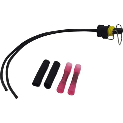 2 Wire Fuel Injector Connector & Crimp Splices Set for Caterpillar C7 C9