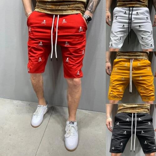 2021 Summer Trend New Shorts Mens Muscle Fitness Brothers Sports Running Training Breathable Shorts