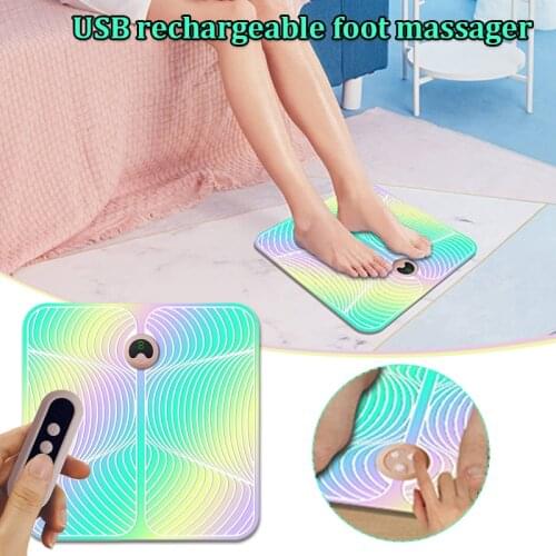 2021 Foot Massager Machine Electric Intelligent EMS Foot Massage Mat Improves Circulation for Men Women