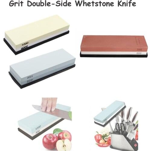 400/1000/3000 Professional Grit Double-Side Sharpening Whetstone Knife Sharpener Whetstone Honing Whetstone Knives Accessories
