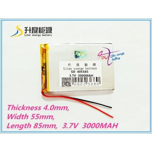 405585 3.7V 3000mAh 425585 455585 Universal Li-ion battery for tablet pc 7 inch 8 inch 9 inch Mobile phone Power Bank