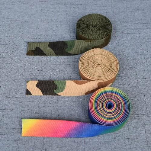 5 Yards Width 25mm Cotton Surface Ribbon Printed Ribbon Luggage Belt Strap Rope Dog Pet Collar Leash Harnes