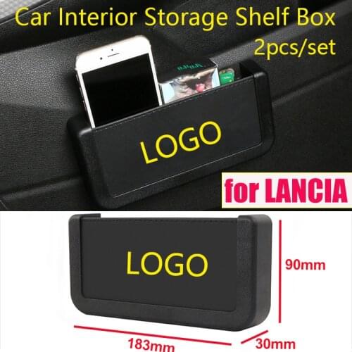 2pcs Auto Car Storage Box Pocket Bag Mobile Phone Storage Box Stowing Tidying for Stilo Ducato Palio Bravo Doblo Ypsilon Clio