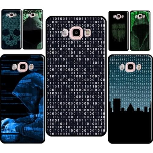 Hacker Binary Matrix Rain Case For Samsung Galaxy J1 J3 J5 J7 A3 A5 2016 2017 J2 Core J4 J6 J8 A6 A7 A8 A9 2018