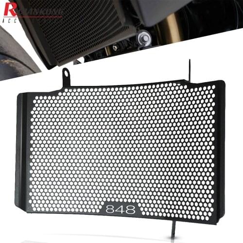 For Ducati 1198 1098 848 2007 2008 2009 2010 2011 2012 2013 Motorcycles Black Upper Radiator Grille Grill Guard Cover Protection