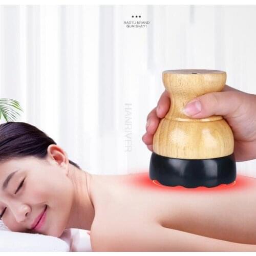 Electric Cupping Stimulate Acupoint Detoxification Massager Guasha Scraping Heat Massage Negative Pressure Acupuncture Therapy