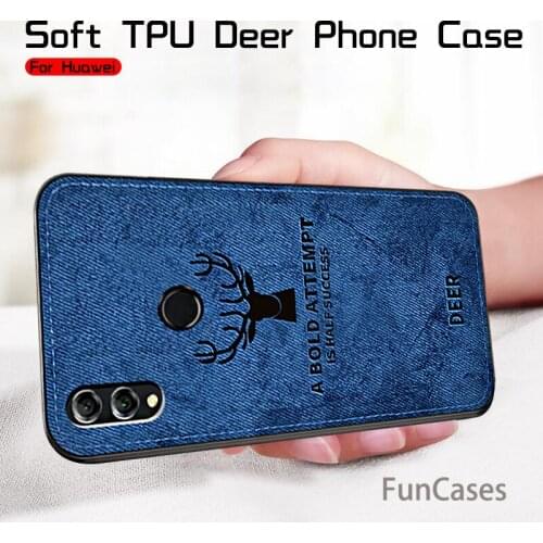 Honor 8x Soft TPU Deer Phone Case For Huawei honor 10 x8 max 9 8 lite 7c pro 7x play note view 10 9i 9n v10 honer light Cover