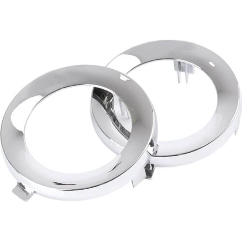 For Subaru Forester 2009-2013 Pair Front Chrome Fog Light Lamp Cover Cap Trim Ring 57731SC000