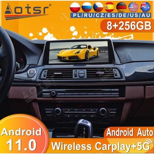 256G Android 11 Tape Radio Recorder For BMW 5 Series F10 F18 2011-2017 GPS Navi Car Multimedia Player Stereo Autoaudio Head Unit