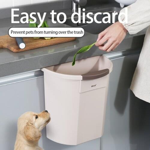 Trash Can Hanging Type Household Cabinet Door Classification Kitchen Waste Special Wall-Mounted Storage Paper Basket Trash Can