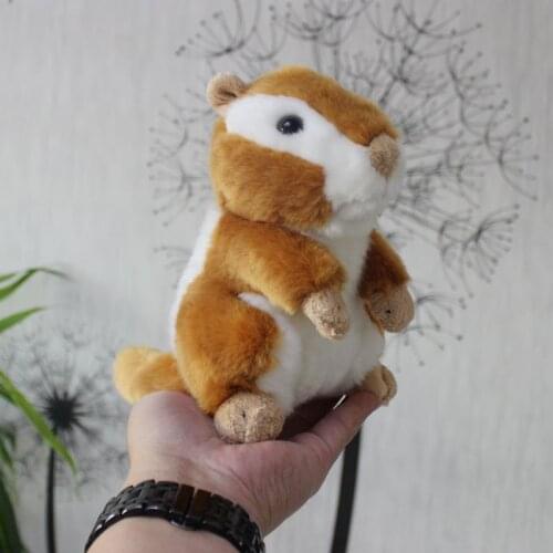 New toy simulation Siberian Chipmunk plush toy 18cm small squirrel soft doll kids toy decoration birthday gift h1209