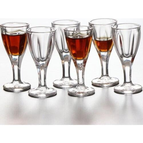 Wholesale 10ML X 6PCS/set Creative Transparent Household Small Wine Glass Liquor Spirit Glass