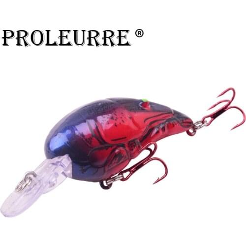 Proleurre 1pcs Crankbait Fishing Lure 7cm 11.5g Floating Wobbler Pesca Professional Artificial Shrimp Model Fishing Tackle