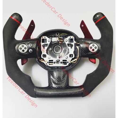 Cuatomized Carbon Fiber Steering Wheel Alcantara Leather Replacement For Mini JCW Coupe Paceman 2012-2020
