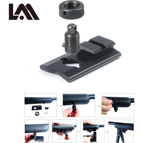 LAMBUL Swivel Stud Mount Bipod Adapter Rifle Hunting Bipod Picatinny Slot Adaptor Kit Rail Slot