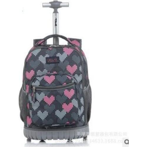 18 inch School Rolling backpack Bags kids travel trolley bag 16 inch Children school wheeled backpack for girl school bag wheels