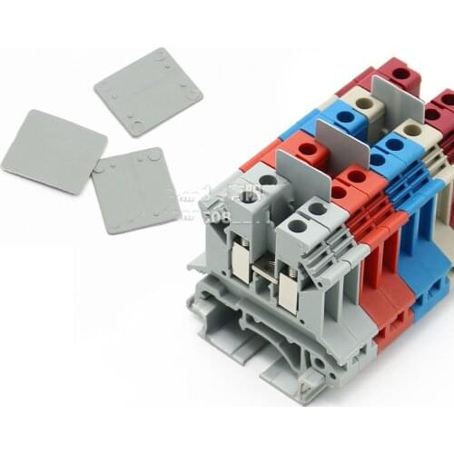 50pcs UK series universal group voltage terminals small spacers UK2.5B accessories TS-K small inserts Wire Cable Terminals