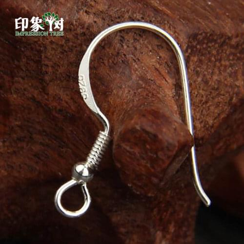 10Pcs 925 Sterling Silver Earring Hooks Handmade DIY Leverback Earwire Components Anti-allergy Earring Hook Jewelry Makings 857