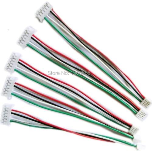 28 AWG 10CM GH Series 1.25 4P Female TO 7P PH2.0 2.0MM 1.25MM Double Connector with Wire 100MM GH1.25 1.25MM customization