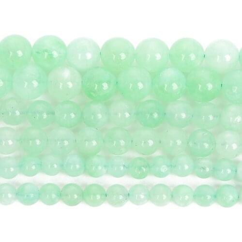 Natural Stone Beads Green Strawberry Quartz Round Beads For Jewelry Making DIY Bracelets Necklace Accessories Beads 6/8/10MM
