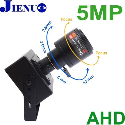 JIENUO 2.8mm-12mm Lens Mini AHD Camera Security Surveillance System HD Indoor 1080P 4MP 5MP CCTV HD Small Home Camera