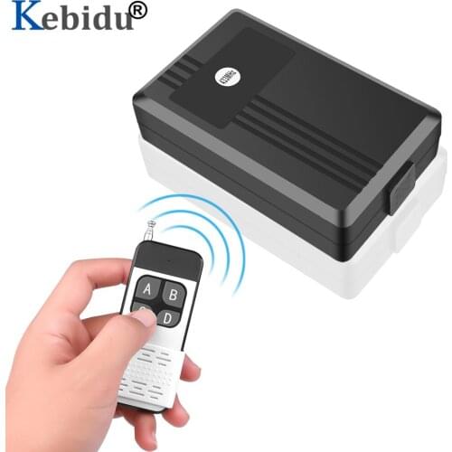 KEBIDU 433MHZ Remote Control AC 85V-250V 4CH Wireless Relay Remote Control Switch Receiver Transmitter Remote Controller