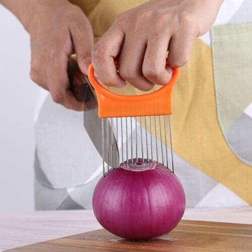 Kitchen Gadget Onion Slicer Cooking Tool Cutting Assistance Guide Multifunction 1Pcs Fruit and Vegetable Slices